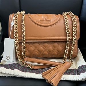 TORY BURCH Fleming Convertible Shoulder Bag - Kobicha